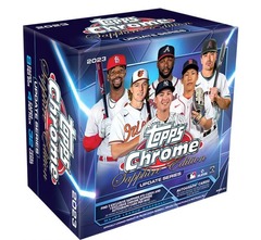 2023 Topps Chrome UPDATE SERIES MLB Baseball SAPPHIRE Edition Box